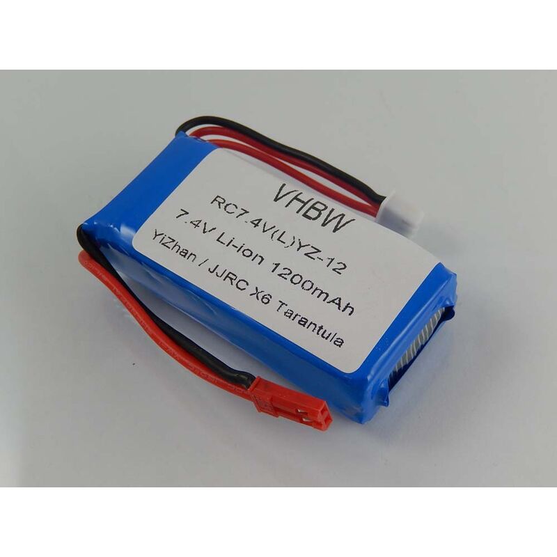 vhbw Batterie pour Drone (390mAh, 3,7V, Li-polymère)