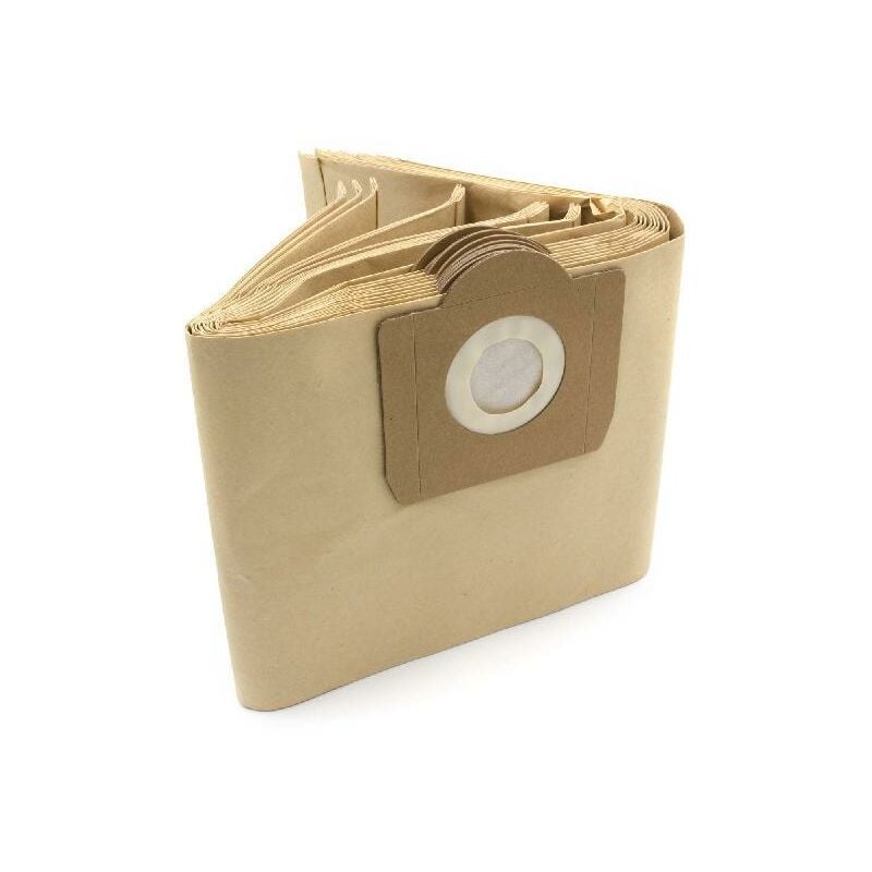 vhbw - 10x pièce - sacs en papier, sacs d'aspirateur compatible