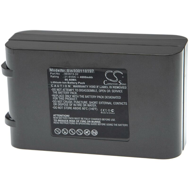 vhbw Li-Ion batterie 1500mAh (21.6V) pour aspirateur Dyson DC62