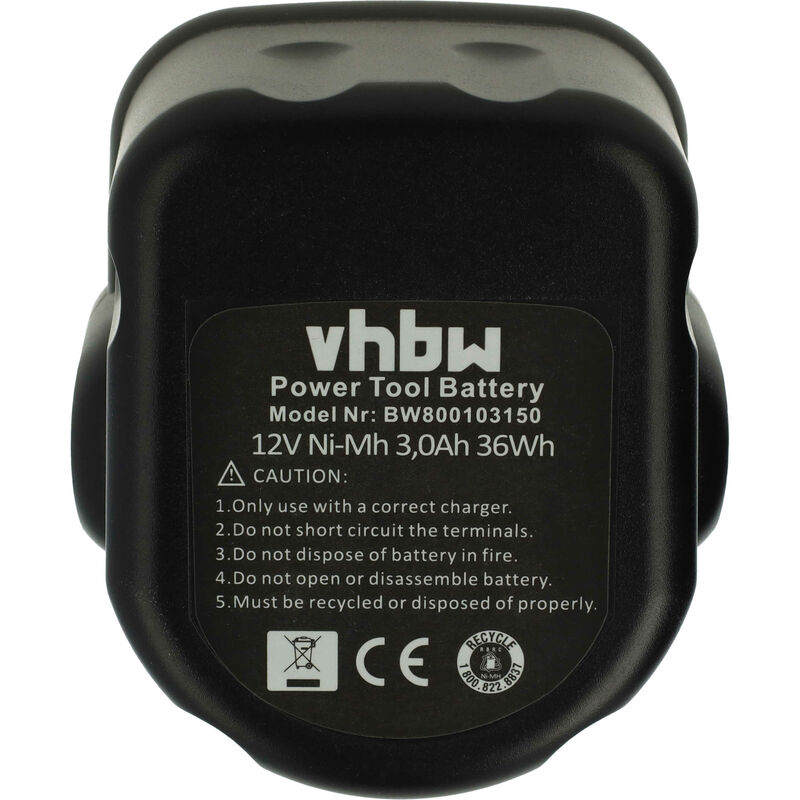 Tank 3.6V 1300MAH Rechargeable Battery for Black & Decker VersaPak VP100  VP110 Tool