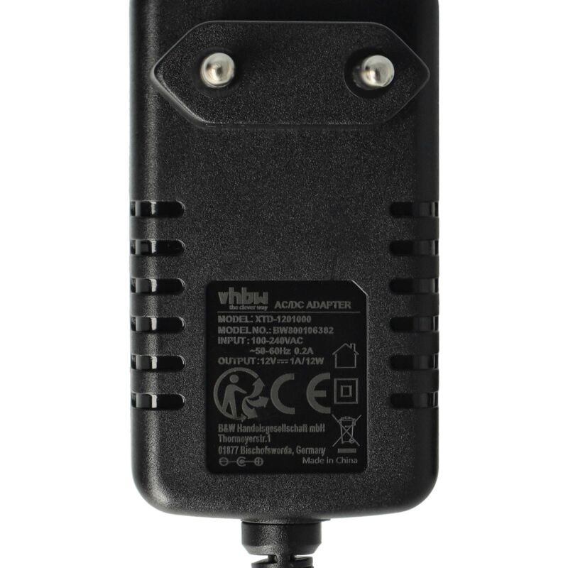 Chargeur Secteur 12V - Remplacement Pour DVE DSA-12PFA-09 FEU 120100 - Câble 90cm - Prise FR/EU