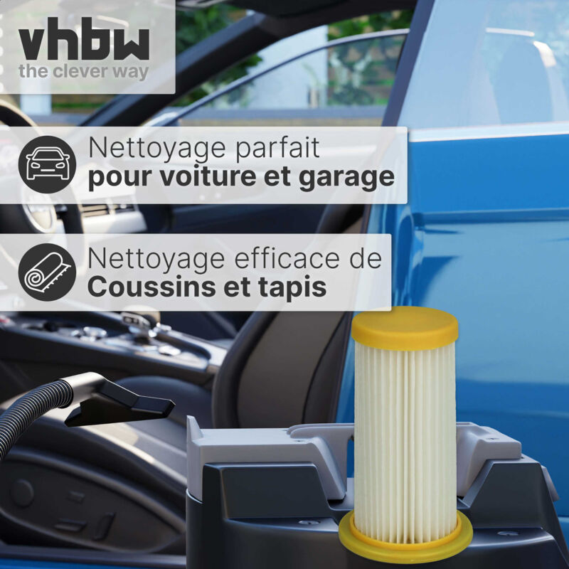 Filtre Plissé De Rechange Pour Aspirateur Philips FC8280/01, FC8264 – Blanc/jaune
