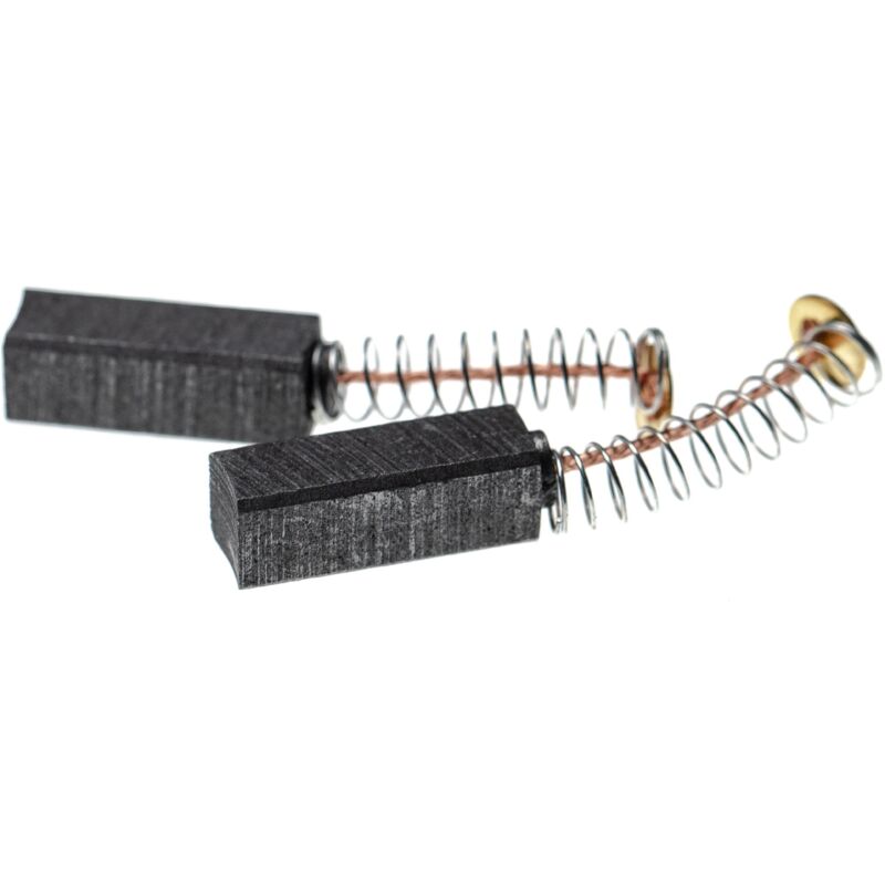 Balais De Charbon Vhbw Pour Metabo SB E 700/2 S R+L Et SB EDU 100/2 S - Lot De 2, Dimensions 6,25 X 8 X 16 Mm Avec Ressort