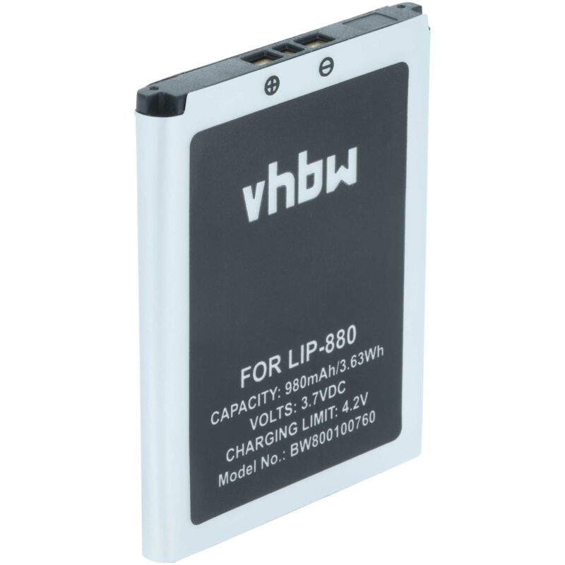 Akku Passend F&uuml;r Sony LIP-880PD 3,7Volt 880mAh Li-Ion (kein Original