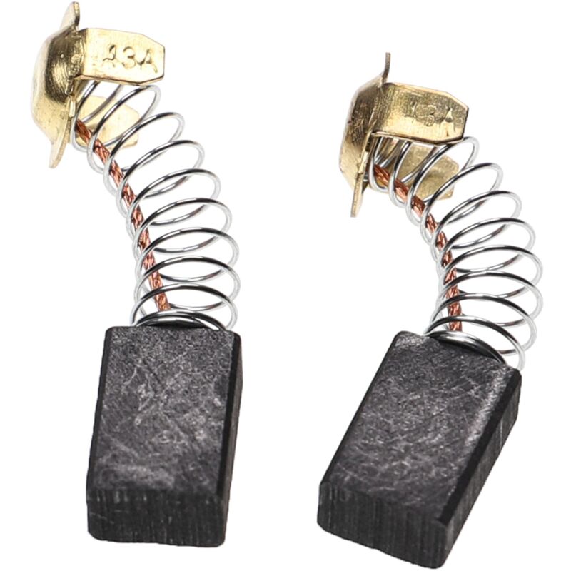 Lot De 2 Balais De Charbon Pour Hitachi - Référence 999-021 - Dimensions 6.5x7.5x12.5mm - Avec Ressort Et Câble - 4