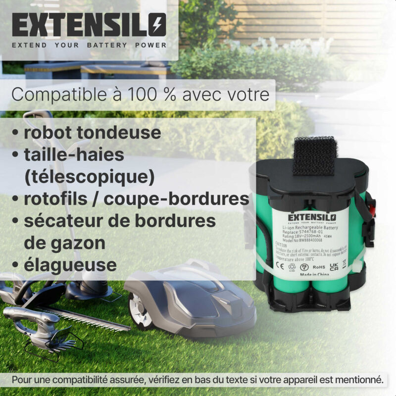 EXTENSILO 1x Batterie compatible avec Mafell A 10 M outil électrique EXTENSILO 1x Batterie compatible avec Mafell A 10 M outil électrique