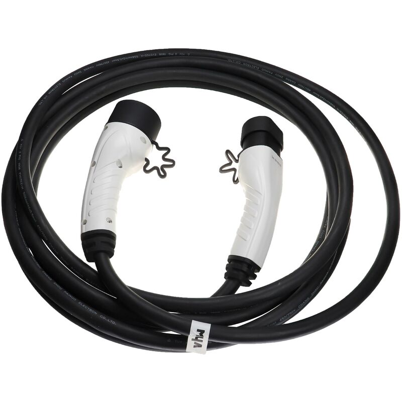 EV + Prise de Câble de Charge pour Voiture Electrique Type 2 à Type 2 IEC  62196, Prise de Remplacement de Câble Chargeur Voiture Electrique, 3-Phase  32A (22 KW) Noir : : Auto et Moto