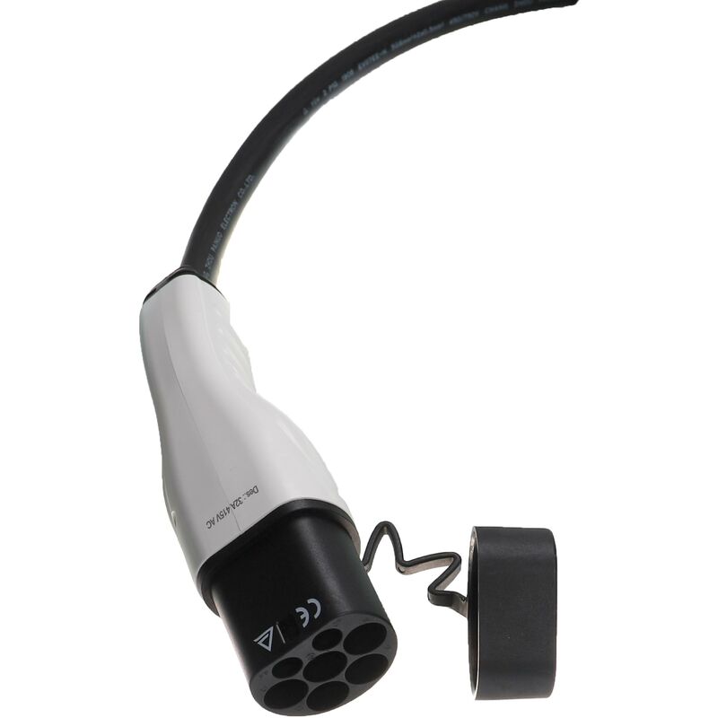 Vhbw Câble de recharge type 2 vers type 2 compatible avec Opel Corsa-e,  Grandland PHEV, Mokka-e voiture électrique - 1 phase, 32 A, 7 kW, 5 m