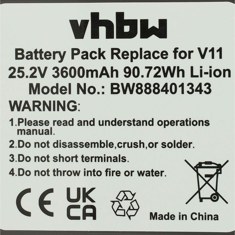 Batterie supplémentaire ou de rechange à clic pour votre aspirateur Dyson  V11™