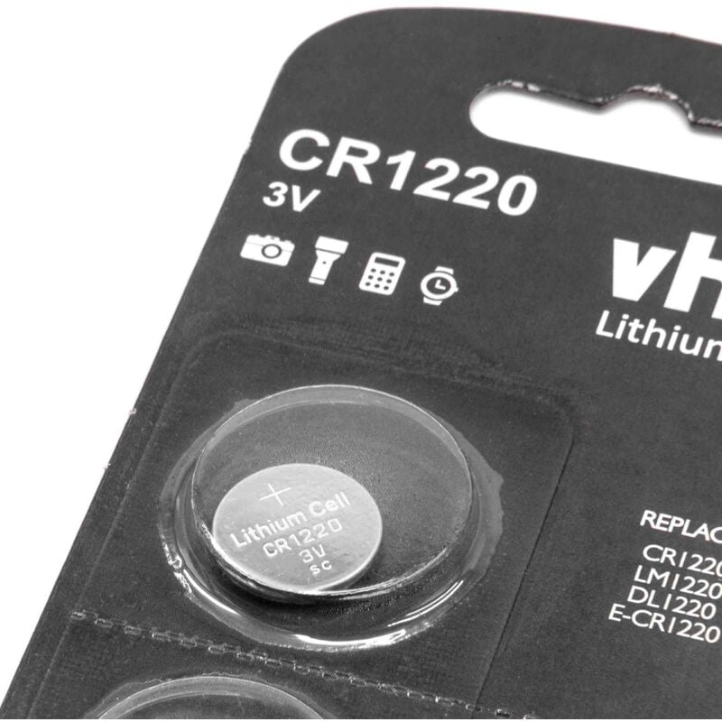 Pile bouton au lithium 3V - CR1220 -  - Fourniture scolaire,  fourniture bureau, accessoires informatique et produits cosmétiques de soin  et de beauté à bas prix !