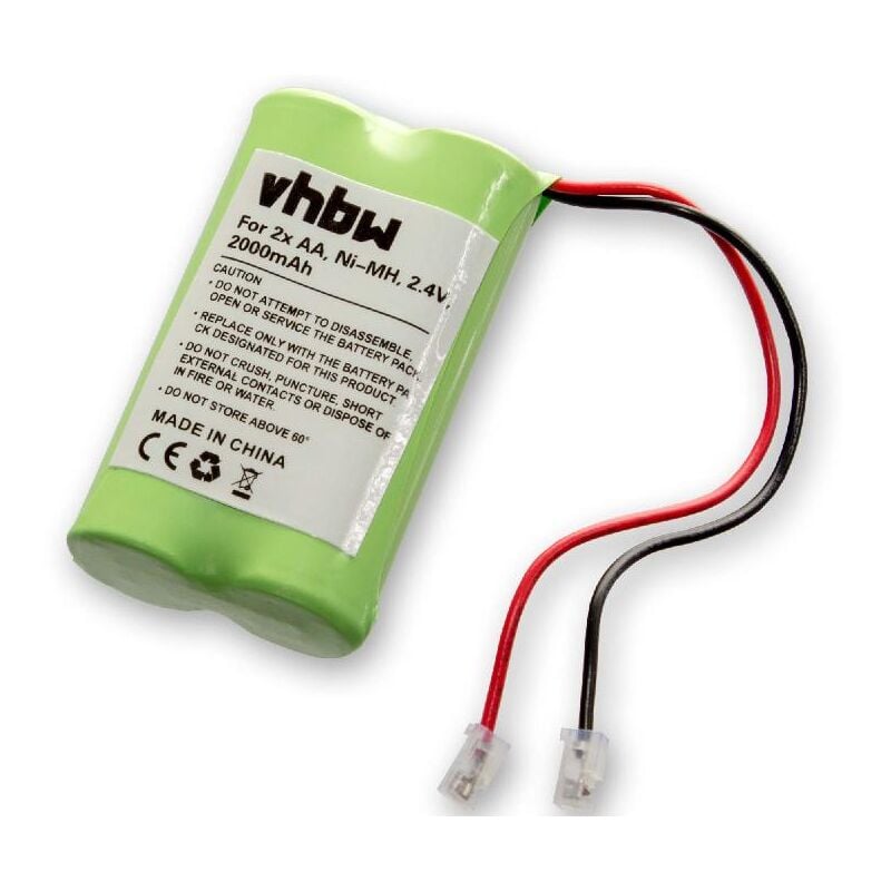 Lot de 2 batteries Ni-MH vhbw 3500mAh (7.2V) pour aspirateurs