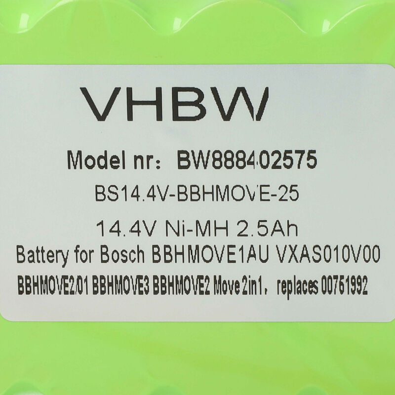 Batterie 18V NiMh pour Aspirateur Bosch Move BBHMOVE4