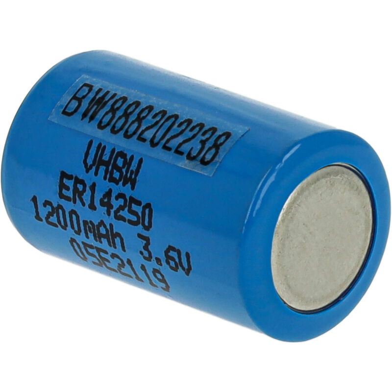 Pile 1/2 AA / ER14250 / LS14250 / 1200 mAh / 3,6V Lithium / Envoi