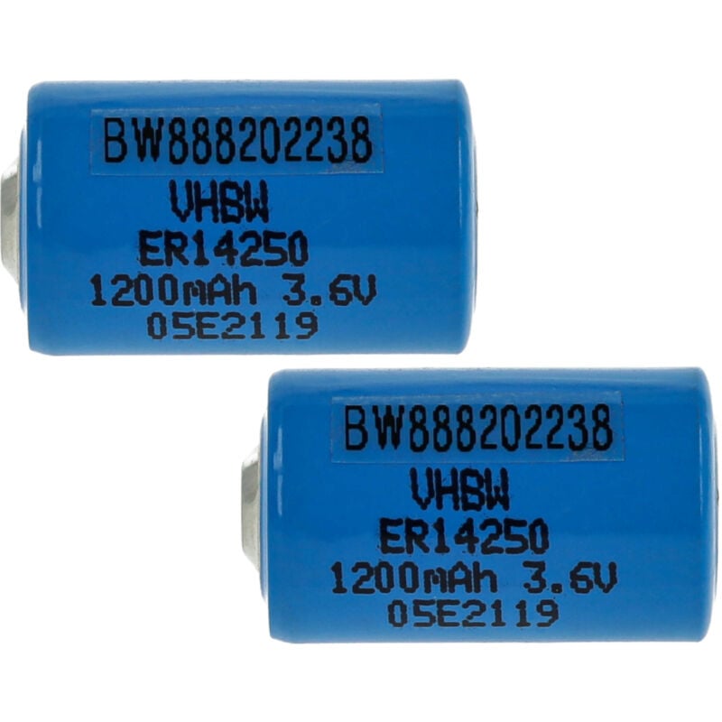 Pile ER14505 - Lithium - 3.6V - 2600mAh + connecteur