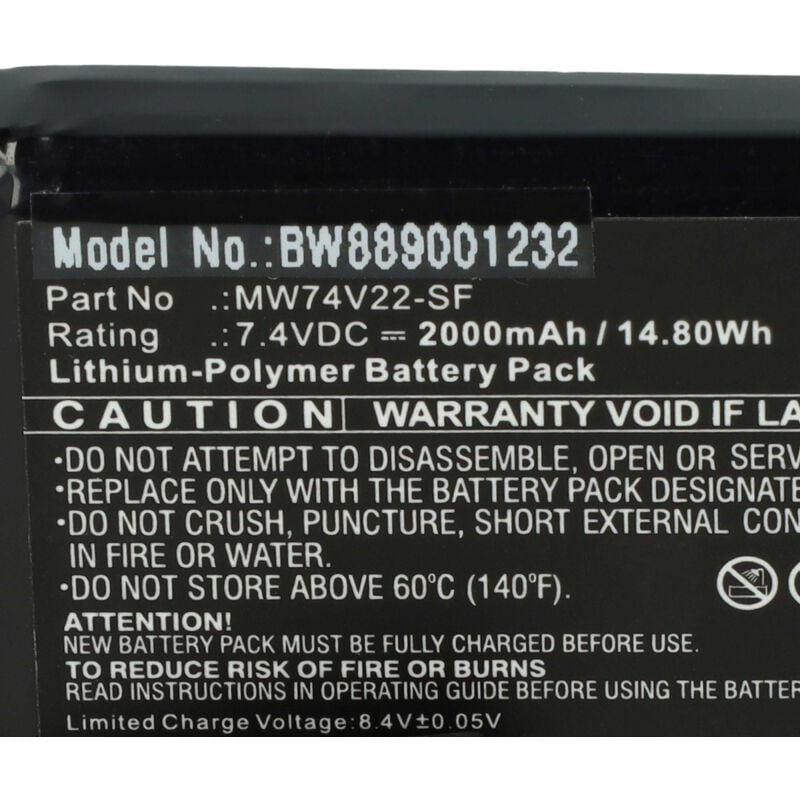 Batterie de remplacement pour veste chauffante (024-EN130HV)
