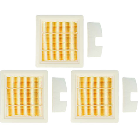 vhbw Lot de 6 filtres compatible avec Fox 350000066 aspirateur - filtre HEPA, préfiltre (1/5)
