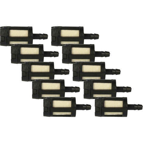 vhbw 10x Filtre à essence remplacement pour McCulloch 9182-310001, 216985 pour outils de jardin comme des tronçonneuses rotofils (1/5)