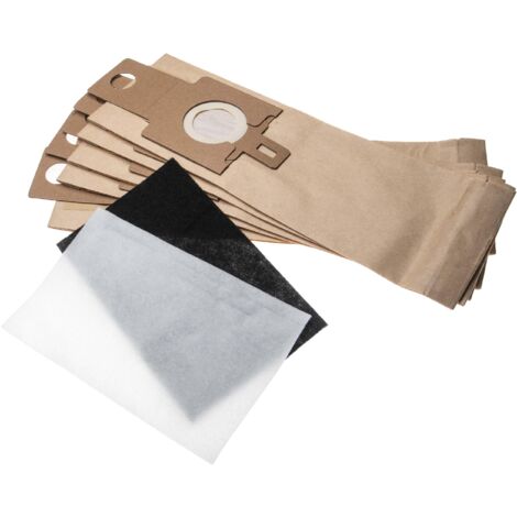vhbw Lot de sacs (papier) + filtre avec 6 pièces compatible avec Quelle 671.630-01 aspirateur (1/2)