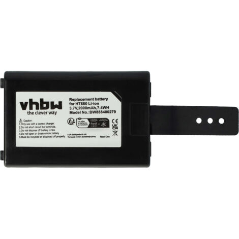 vhbw Batterie compatible avec Unitech PA692, HT680, PA690, HT682 ordinateur mobile PDA scanner (2000mAh, 3,7V, Li-ion) (1/5)