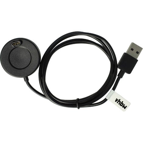 vhbw Station de charge USB compatible avec Garmin Tactix 7, 353867 montre  connectée - Chargeur support avec câble, 100 cm noir