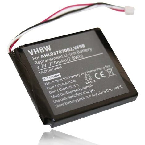 vhbw Batterie compatible avec TomTom Start 2 Regional, Start