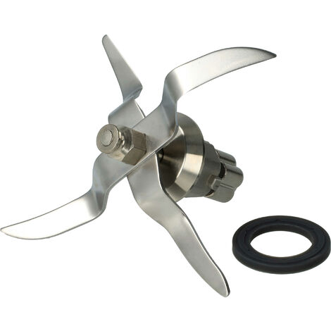 Vhbw – Couteau de mixeur compatible Silvercrest 290976 297624 349665 317552 338924 – 4 lames en acier inoxydable – Longueur 14,7 cm – Installation facile (1/5)