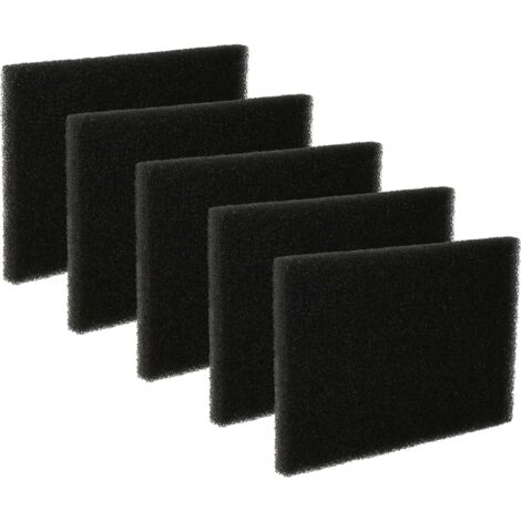 vhbw 5x filtre mousse remplacement pour 668090801/6, 109616800/8, 4210004665007, 421000466500/7, 1096168008, 6680908016 pour aspirateurs (1/5)