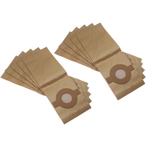 Vhbw 50x Sacs Aspirateur Compatible Nilfisk/Alto VC300 Hepa - Sacs Papier Marron Haute Contenance