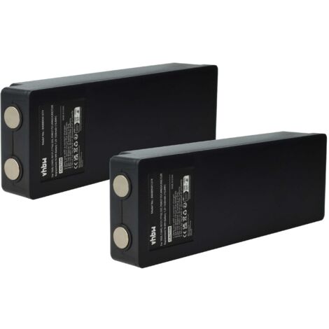 vhbw 2x Batterie compatible avec Scanreco Fasse, FBS590, Cifa, HMF, Fassi opérateur télécommande industrielle (1500mAh, 7,2V, NiMH) (1/5)