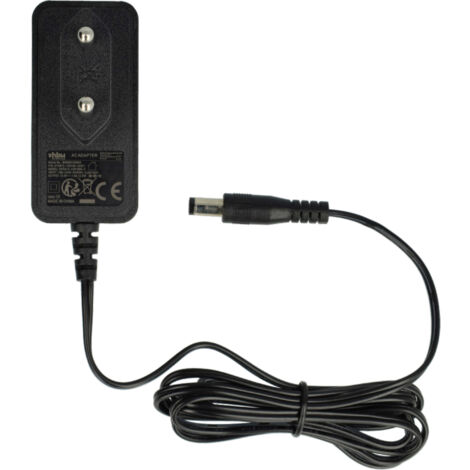 Chargeur Vhbw 9V 1,4A Pour Compex Runner, Sport Elite, Vitality - Câble 200 Cm, Prise Euro Coudée, Noir