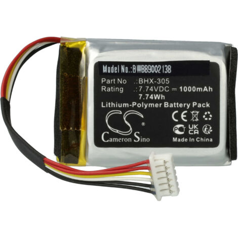 vhbw Batterie remplacement pour DJI BHX-305 pour stabilisateur Gimbal (1000mAh, 7,74V, Li-polymère) (1/5)