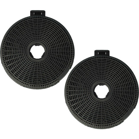 vhbw 2x Filtres à charbon actif compatible avec Teka DJ 950, DLV 985 QUADRO, DPL 1185, DJE, DJ, DHX60P, DHX90P INOX hotte aspirante - 20 cm (1/5)