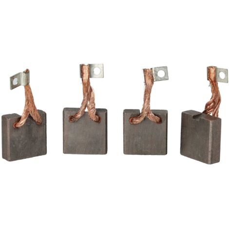 2 Balais De Charbon Asein 0867 Pour Outils Ryobi - Dimensions 5x8x11 Mm - Avec Ressort, Câble Et Connecteur - Compatible Rabot L120N - 10