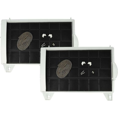 vhbw 2x Filtres à charbon actif compatible avec Siemens LU10162, LU10022, LU10151, LU10152, LU10042, LU10122 hotte aspirante - 45 x 32 x 4 cm (1/5)