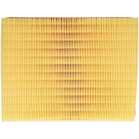 Filtre Plissé Jaune Vhbw Compatible Kärcher WD 2 Plus | Classe F9 | Diamètre 12cm | Lavable