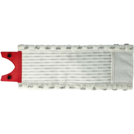 vhbw 5x Serpillères compatible avec Vileda 1-2 Spray balai nettoyant - Tête de rechange, microfibre, gris / blanc