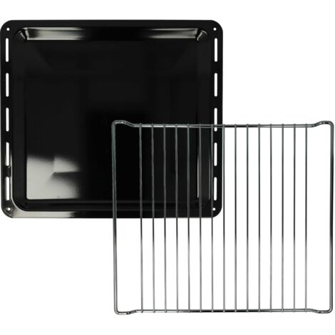 vhbw plaque de four, grille (kit de 2 pièces) compatible avec Zanussi ZOU484, ZOU592, ZOU594, ZOU657, ZOU682, ZOU464, ZOU482 four - 42 x 37 x 2,3 cm (1/5)