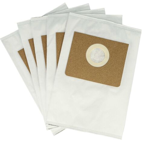 vhbw 5x Sacs compatible avec Kärcher proNT 200, 400 aspirateur - microfibre non tissée, Typ M, 30cm x 21cm blanc (1/5)