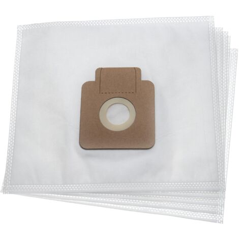 vhbw 5x Sacs compatible avec Hoover TFS5181017, TFS5181011, TFS5165019, TFS5182012 aspirateur - microfibre non tissée, 23,7cm x 26,8cm blanc (1/3)