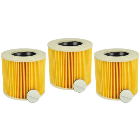 vhbw 3x filtre à cartouche remplacement pour Stanley 41864-A pour aspirateur à sec ou humide - Filtre plissé (1/5)