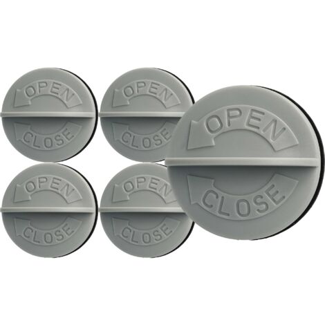 vhbw 5x Capuchon à visser pour filtre à cartouche compatible avec Stanley SXVC50XTDE aspirateur blanc / gris (1/5)