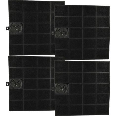 4 Filtres à Charbon Actif Pour Hotte Hanseatic - Diamètre 21 Cm, Compatible SY-103D1, SY-3388C2, SY-3503A