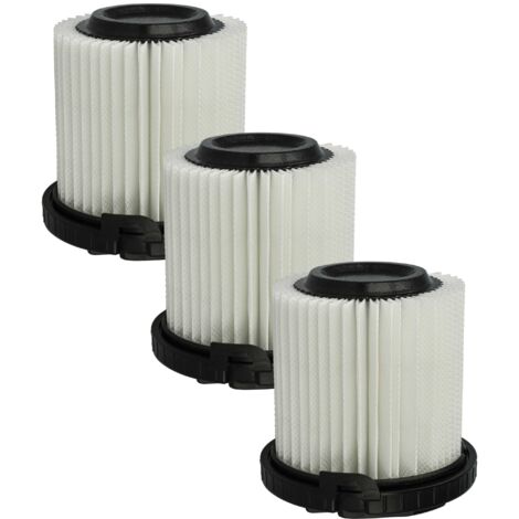 vhbw 3x Filtres fins compatible avec Kärcher 1.349-210.0, 1.349-300.0, 1.349-100.0, 1.349-200.0 aspirateur - Filtre à air blanc (1/5)