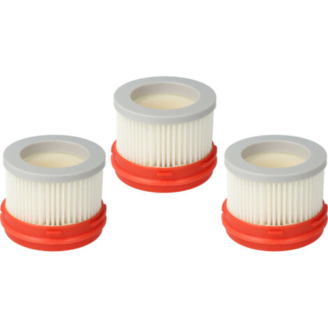 vhbw Set de 3x filtres d'aspirateur compatible avec Dreame V9D, V9B, V9, V8 5.5/10.2 aspirateur à batterie - Filtre principal avec mousse intérieure (1/5)
