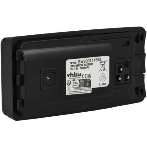 vhbw 1x Batterie compatible avec Motorola RDV2080, RDV5100, XTNi, XTNiD radio talkie-walkie (2200mAh, 7,5V, Li-ion) - avec clip de ceinture (1/5)
