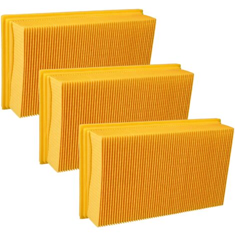 vhbw 3x filtre plissé plat compatible avec Hilti VC-20, VC 40 UM, VC-40, VC 20 UM aspirateur sec/humide, aspirateur - Élément filtrant (1/5)