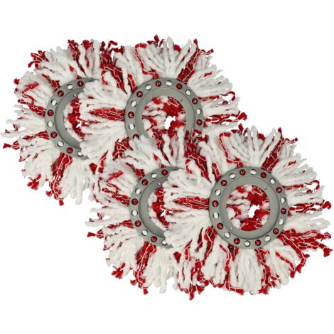 Lot De 4 Têtes De Rechange Microfibre Pour Serpillière Leifheit Clean Twist - Compatibles, Très Absorbantes, Lavables