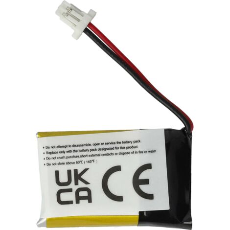 Vhbw 2x Batterie Compatible Avec Plantronics Savi CS540  à Partir De 05 Casque Audio Ecouteurs Sans Fil 140mah 37v Li Polymere 86400550