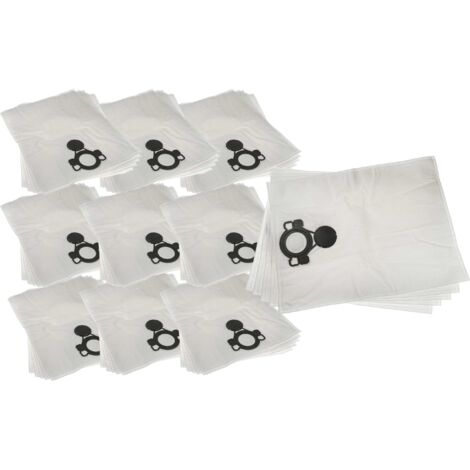 vhbw 50x Sacs compatible avec Nilfisk Aero 26-21 PC, 26-01 PC X, 26-2L PC aspirateur - microfibre non tissée, 32cm x 23cm blanc (1/5)