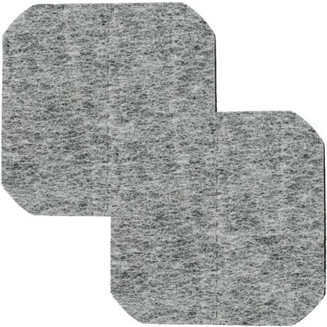 vhbw 2x Filtre à charbon actif compatible avec Tefal Quadra 700 Friteuse - 12 x 12 x 0,8 cm (1/5)